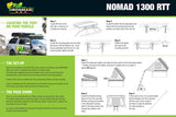 NOMAD 1300 HARD SHELL ROOFTOP TENT